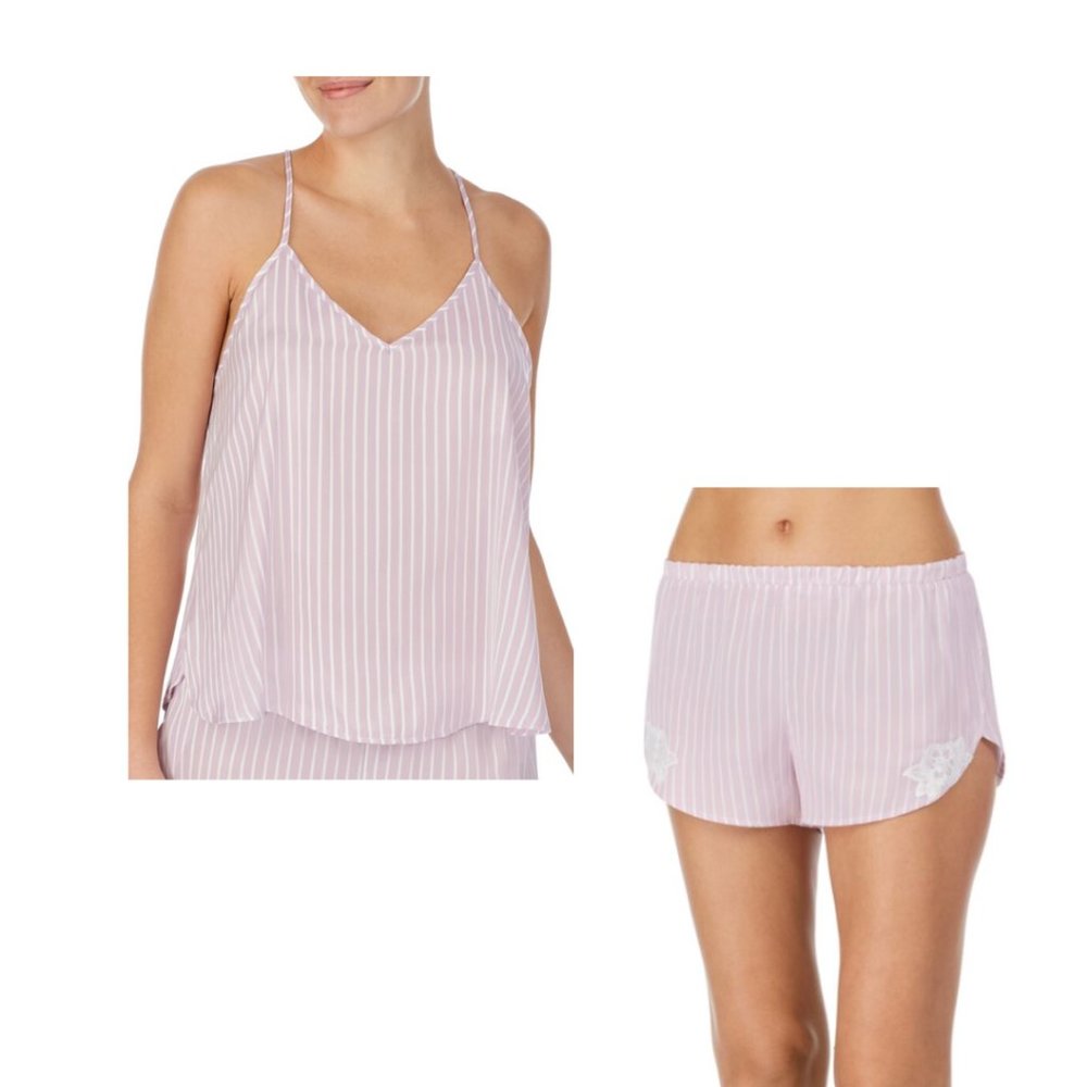 Shady Lady Lilac & White Stripe PJ Set NWT Size XXL